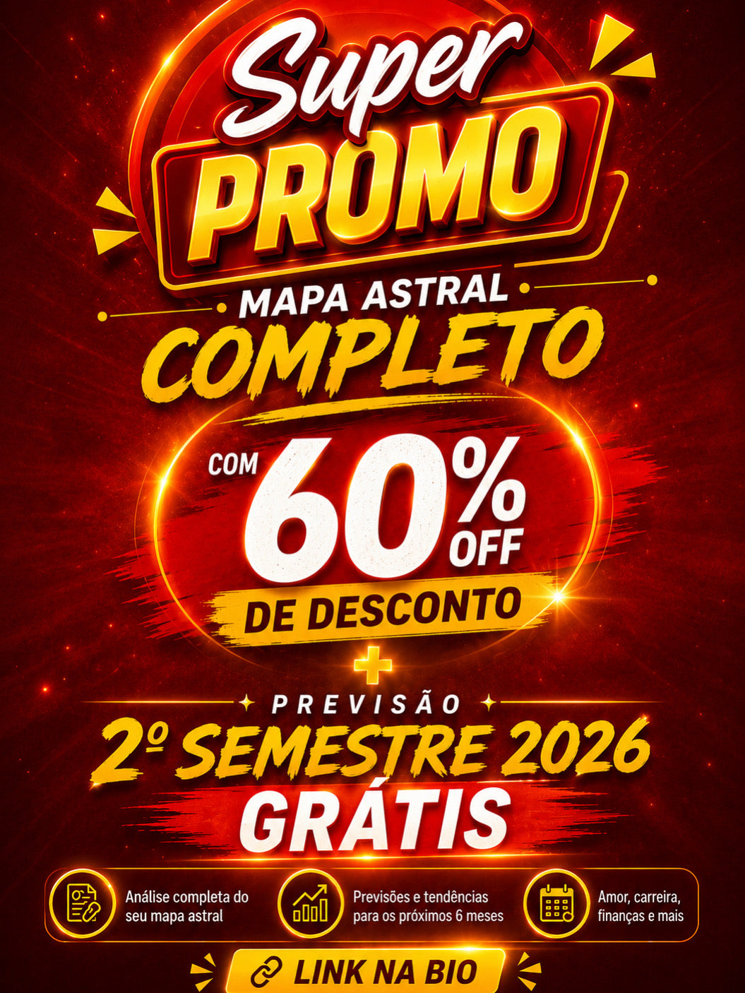 .Mapa Astral + Previsão 2026 Astrólogica Numerologica Tarot